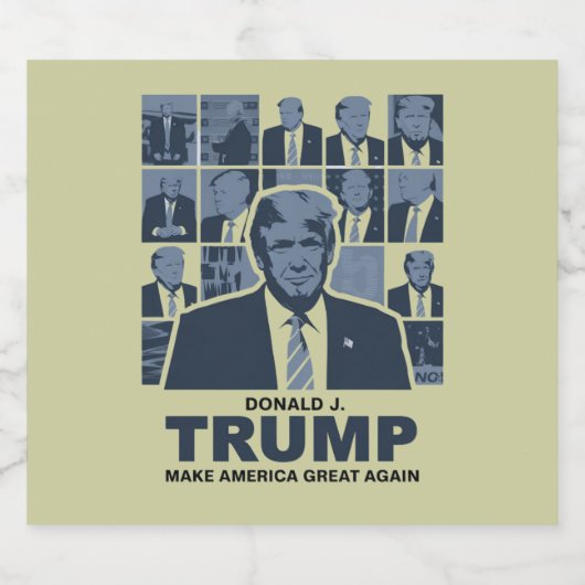 DONALD TRUMP ERA BIER ETIKET (Enkel label)