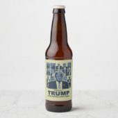 DONALD TRUMP ERA BIER ETIKET (Voorkant)