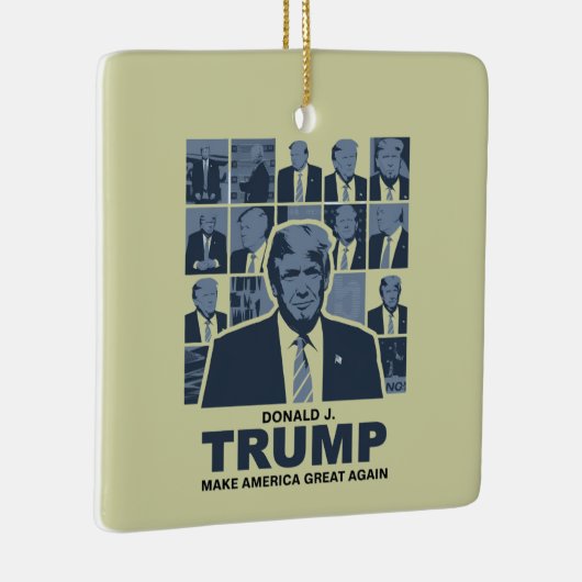 DONALD TRUMP ERA KERAMISCH ORNAMENT (Rechts)