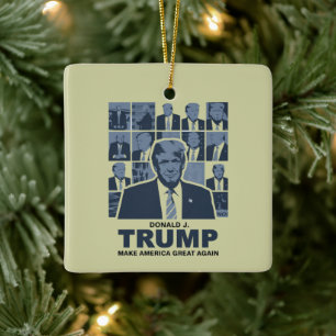 DONALD TRUMP ERA KERAMISCH ORNAMENT