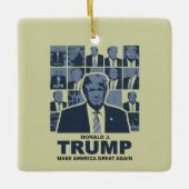 DONALD TRUMP ERA KERAMISCH ORNAMENT (Voorkant)