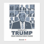 DONALD TRUMP ERA STICKER (Vel)