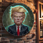 Donald Trump Face Dartbord<br><div class="desc">Afbeelding van Donald Trump Dart Board. Een rond dartboard met een karikatuur van Donald Trump. Het afbeelding is een humoristische kijk op politiek,  geschikt voor volwassenen en voor degenen die genieten van een goede lach.</div>