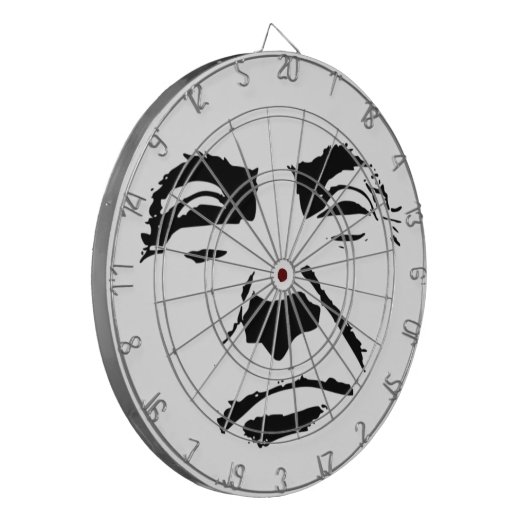 Donald Trump Face Dartbord (Voorkant Links)