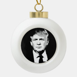 Donald Trump Face Keramische Bal Ornament