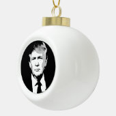 Donald Trump Face Keramische Bal Ornament (Rechts)