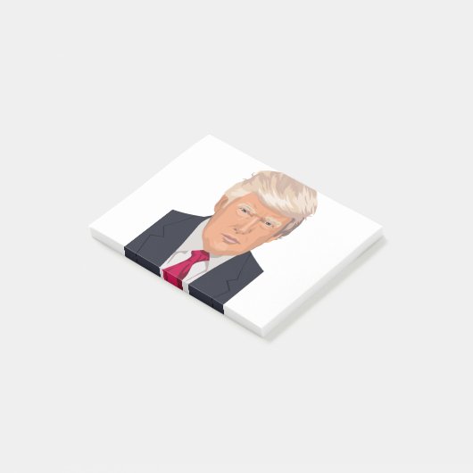 Donald Trump Face Post-it® Notes (Schuin)