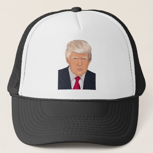 Donald Trump Face Trucker Pet (Voorkant)