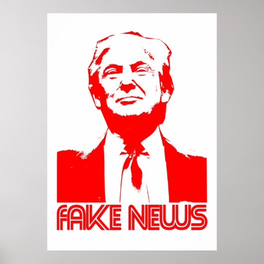 Donald Trump Fake News Poster (Voorkant)