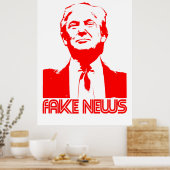 Donald Trump Fake News Poster (Keuken)