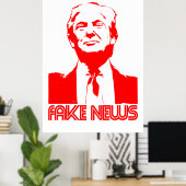 Donald Trump Fake News Poster (Thuiskantoor)