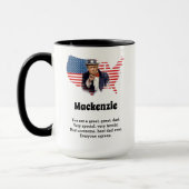 Donald Trump Fathers Day Add Name Funny Large Mok (Links)