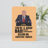 Donald Trump Fathers Day Bedankkaart (Staand voorkant)