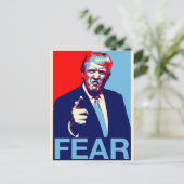 Donald trump "Fear" parody poster 2017 Briefkaart (Staand voorkant)