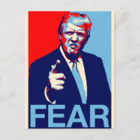 Donald trump "Fear" parody poster 2017