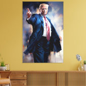 Donald Trump FFFA (beroemde figuren met fijne kuns Canvas Afdruk (Insitu (Woonkamer))