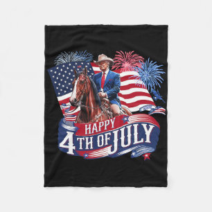 Donald Trump Fijne 4 juli voor patriotten Amerika Fleece Deken