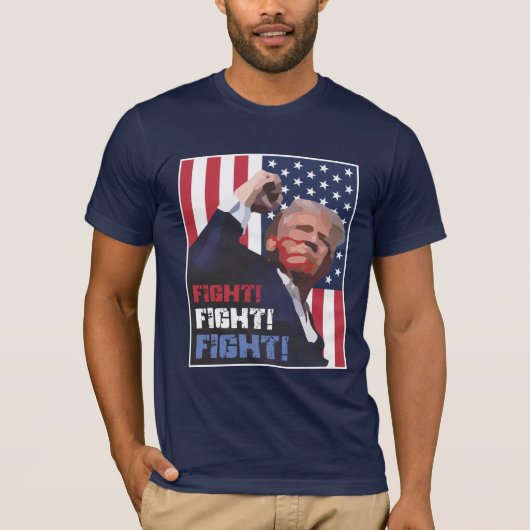 Donald Trump Fist Pump FIGHT! T-shirt (Voorkant)