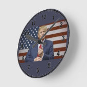 Donald Trump Flag Ronde Klok (Hoek)