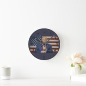 Donald Trump Flag Ronde Klok (Huis)