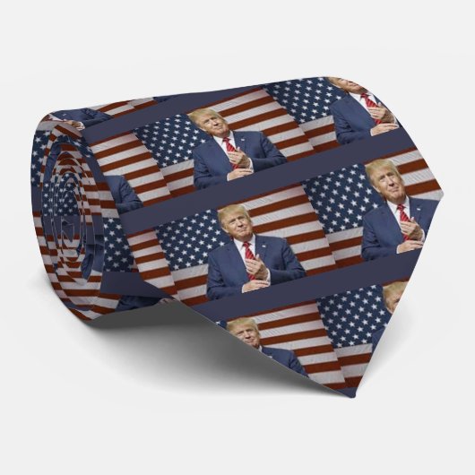 Donald Trump Flag Stropdas (Opgerold)