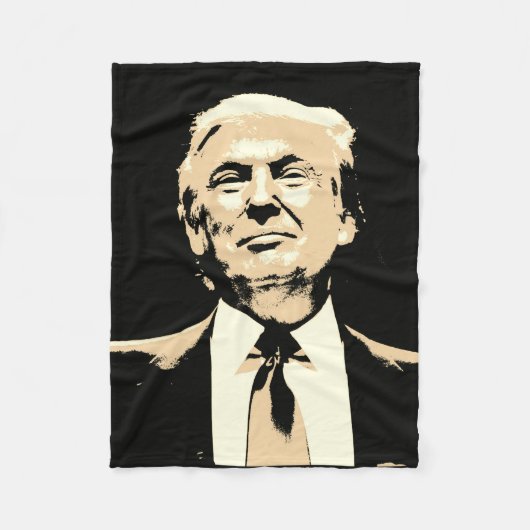 DONALD TRUMP Fleece Blankets (Voorkant)