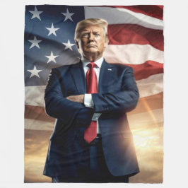 DONALD TRUMP FLEECE DEKEN