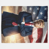 DONALD TRUMP FLEECE DEKEN