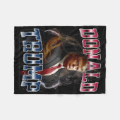 Donald Trump Fleece Deken (Voorkant (Horizontaal))