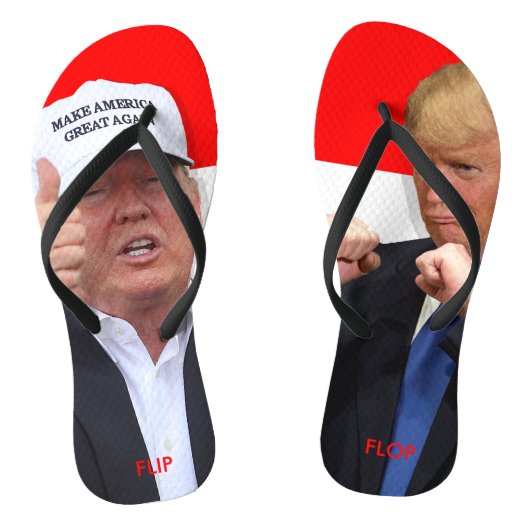 DONALD TRUMP:  FLIP-STROOM TEENSLIPPERS (Voetbed)