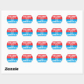 Donald Trump for America Ronde Sticker (Vel)