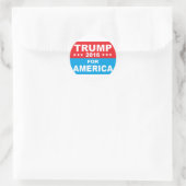 Donald Trump for America Ronde Sticker (Tas)