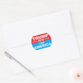 Donald Trump for America Ronde Sticker (Envelop)