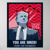 Donald Trump for president 2016 poster (Voorkant)