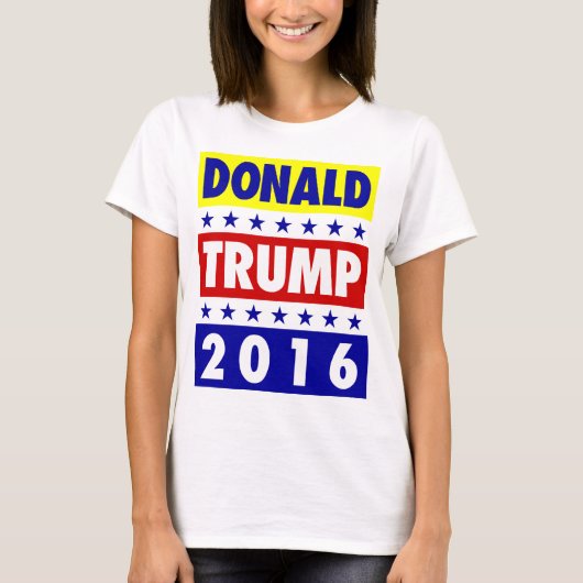 Donald Trump for President 2016 T-shirt vrouwen 3 (Voorkant)