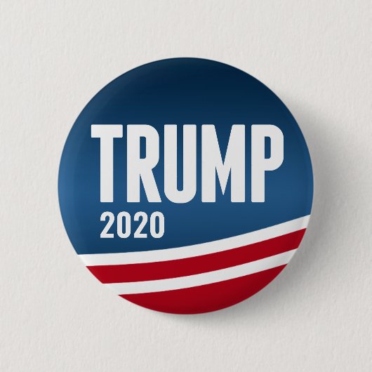 Donald Trump for President 2020 - Modern Swoboda Ronde Button 5,7 Cm (Voorkant)