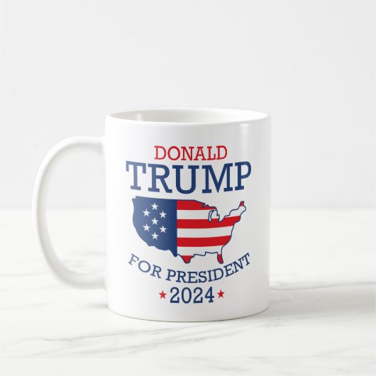 Donald Trump for President 2024 Koffiemok (Links)