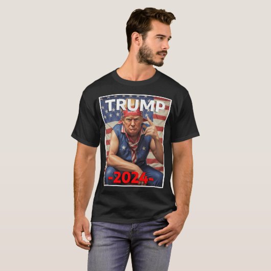 Donald Trump For President 2024 - Maga T-shirt (Voorkant volledig)