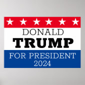 Donald Trump for President 2024 Poster (Voorkant)