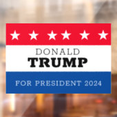 Donald Trump for President 2024 Raamsticker (Vel 2)