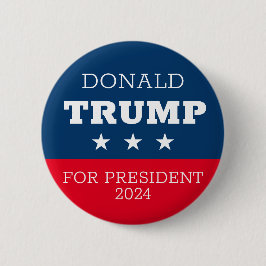 Donald Trump for President 2024 Ronde Button 5,7 Cm