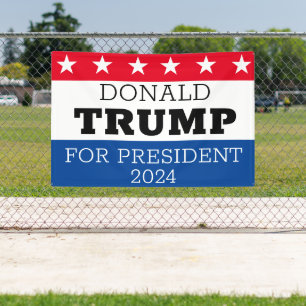 Donald Trump for President 2024 Spandoek