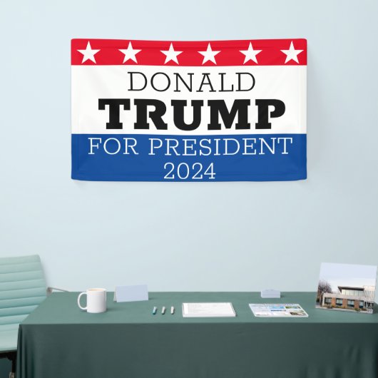 Donald Trump for President 2024 Spandoek (Beurs)