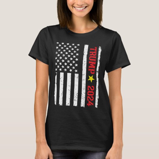 Donald Trump for President 2024 T-shirt (Voorkant)