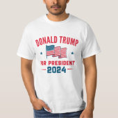 Donald Trump for President 2024 T-shirt (Voorkant)