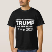 Donald Trump for President 2024 T-shirt (Voorkant)