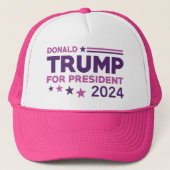 Donald Trump for President 2024 Trucker Pet (Voorkant)