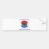 Donald trump for president bumper sticker (Voorkant)
