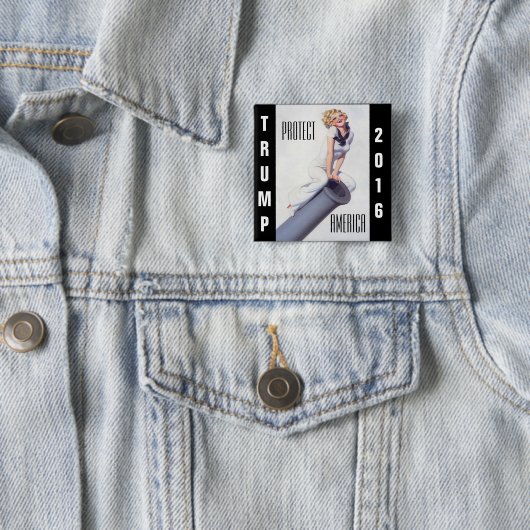 donald trump for president button (In situ)