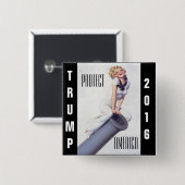 donald trump for president button (Voorkant /achterkant)